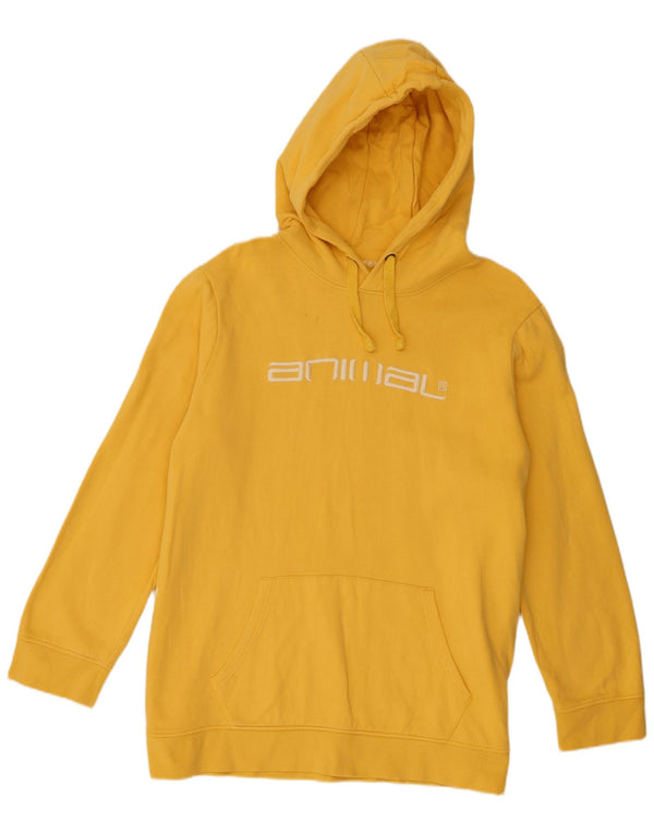 Animal Damen Grafik-Hoodie-Pullover UK 20 2XL Gelb