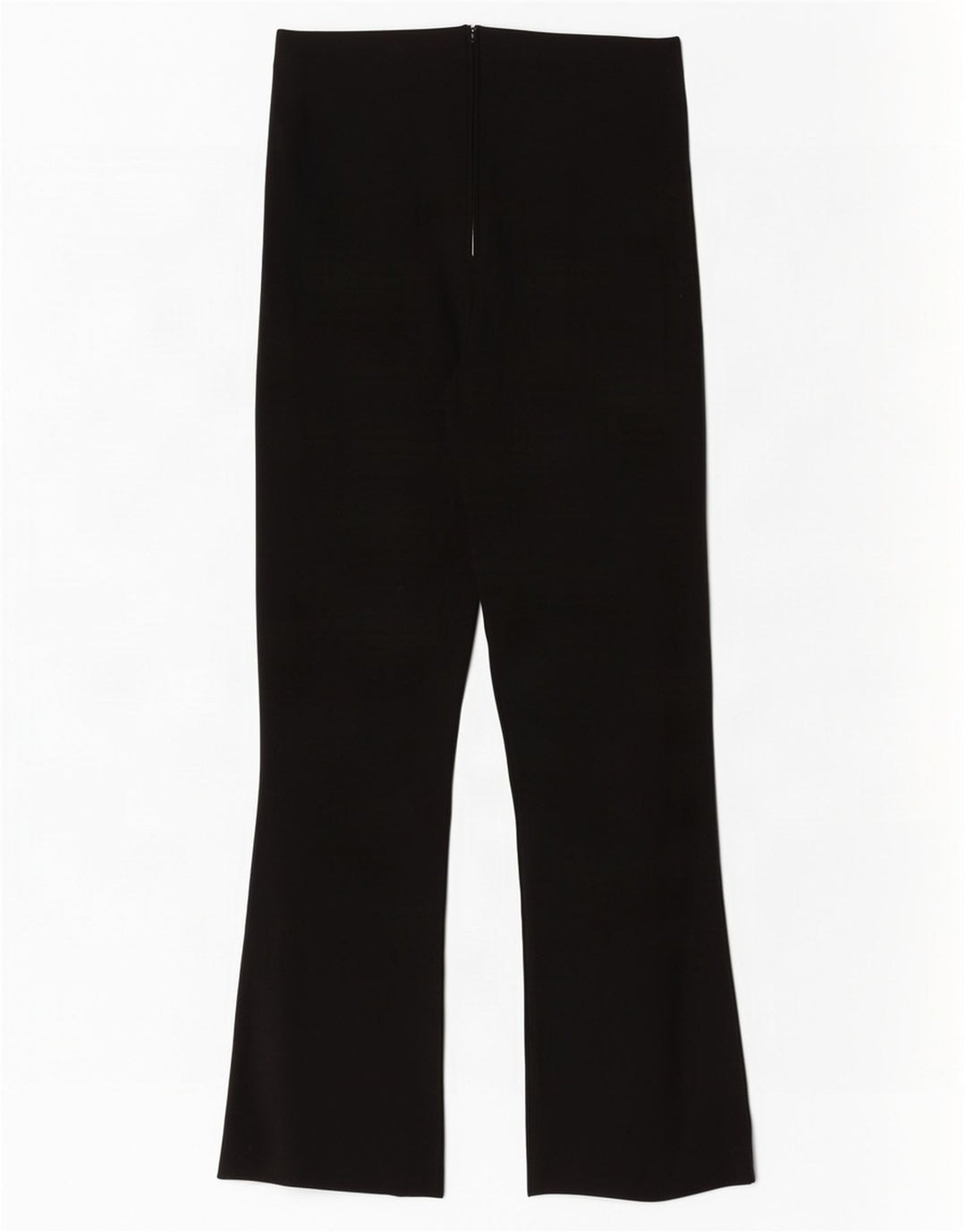 Zara Damen Bootcut-Hose mit kurzem Schnitt, Größe S, W26, L26, schwarze Viskose