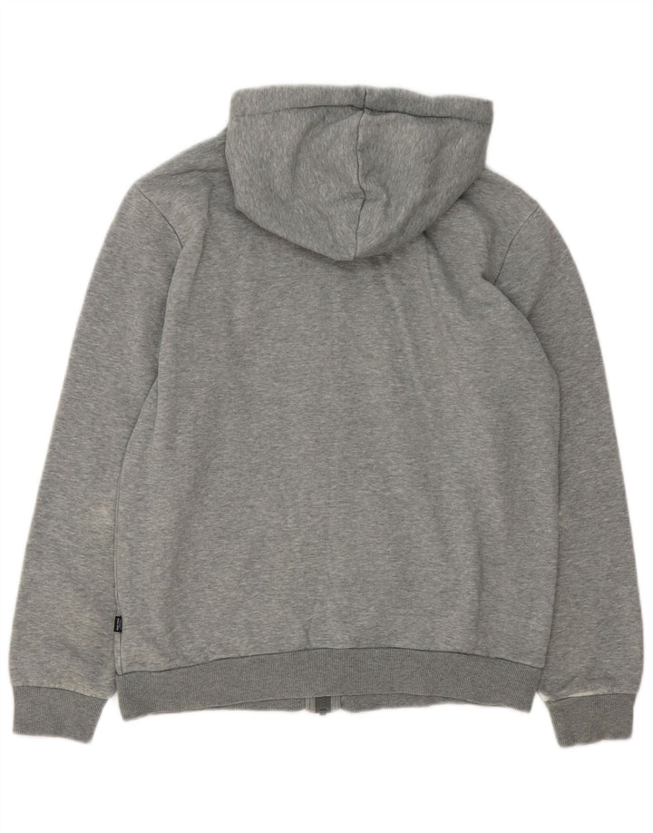 Puma Herren Reißverschluss-Hoodie Pullover Klein Grau Gesprenkelt