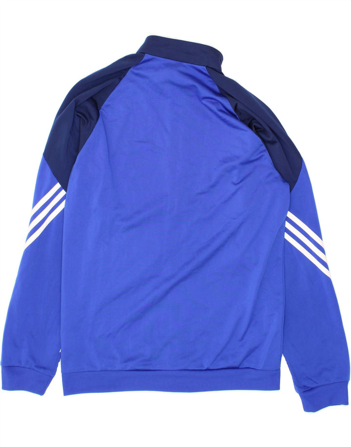 ADIDAS Mens Tracksuit Top Jacket Medium Blue Colourblock Polyester Vintage Adidas and Second-Hand Adidas from Messina Hembry 