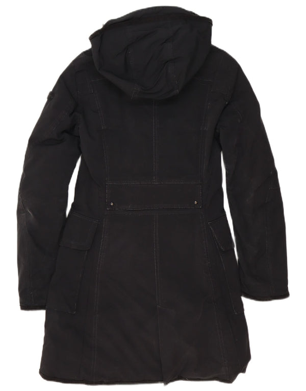 PEUTEREY Wattierter Damenmantel mit Kapuze IT 42 Mittelschwarzes Polyester