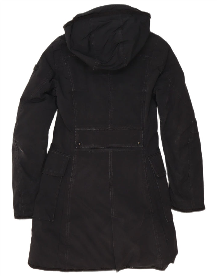 PEUTEREY Wattierter Damenmantel mit Kapuze IT 42 Mittelschwarzes Polyester