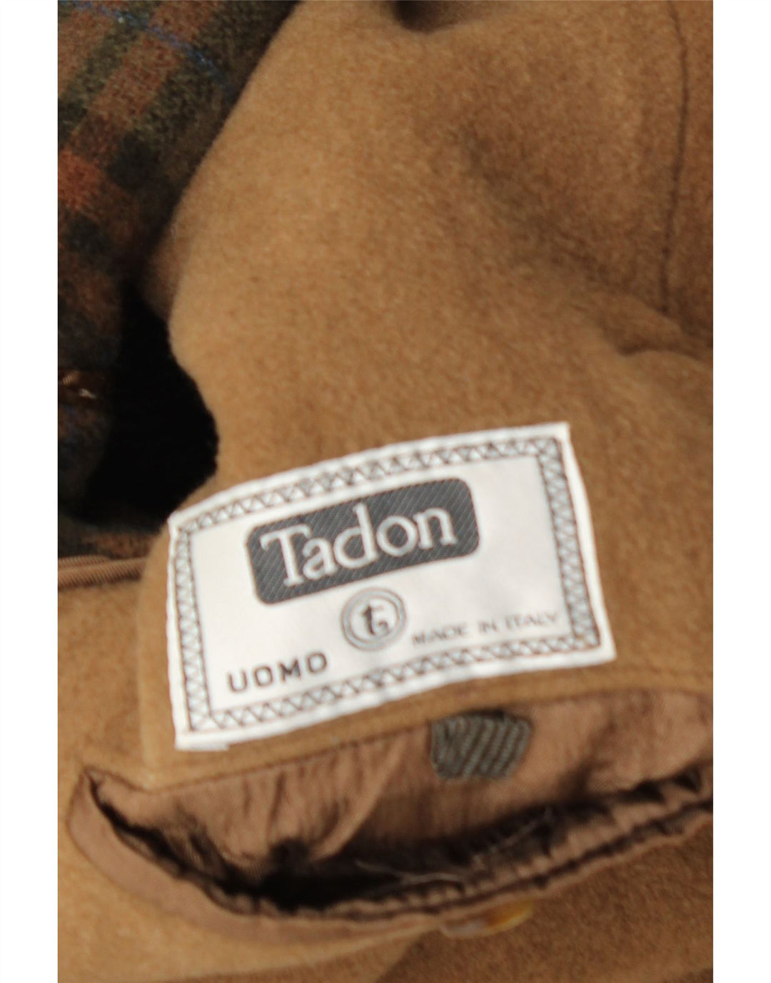 Tadon Herren Dufflecoat UK 36 Small Braun