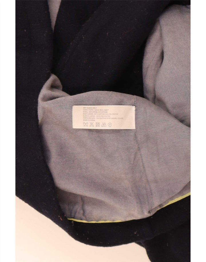 Fat Face Damen Pea Coat UK 10 Small Marineblaue Wolle