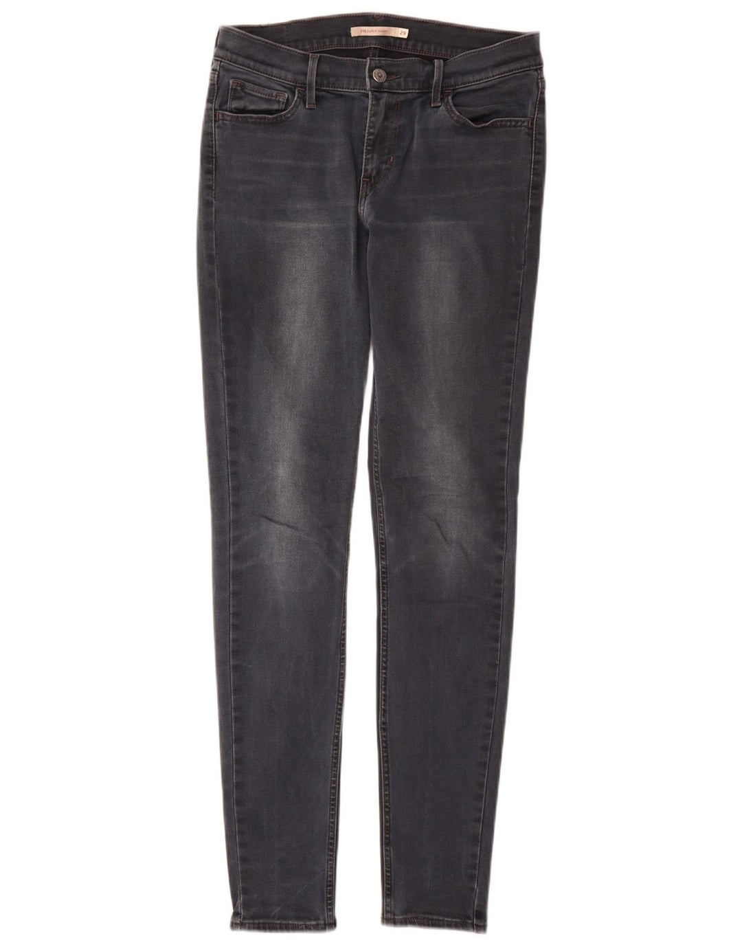Levi's Damen 710 Super Skinny Jeans W29 L31 Grau