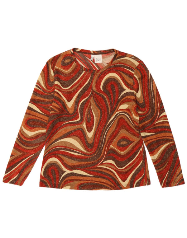 Nienhaus Damen Top Langarm UK 14 Medium Mehrfarbig Geometrisch
