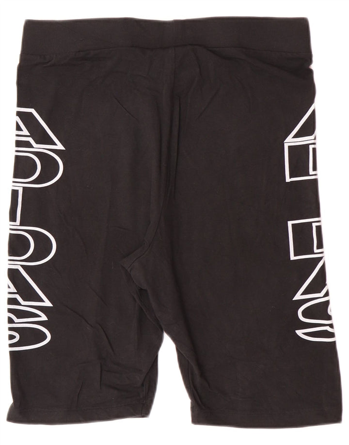 ADIDAS Damen Graphic Sport Shorts UK 18 XL Schwarz Baumwolle
