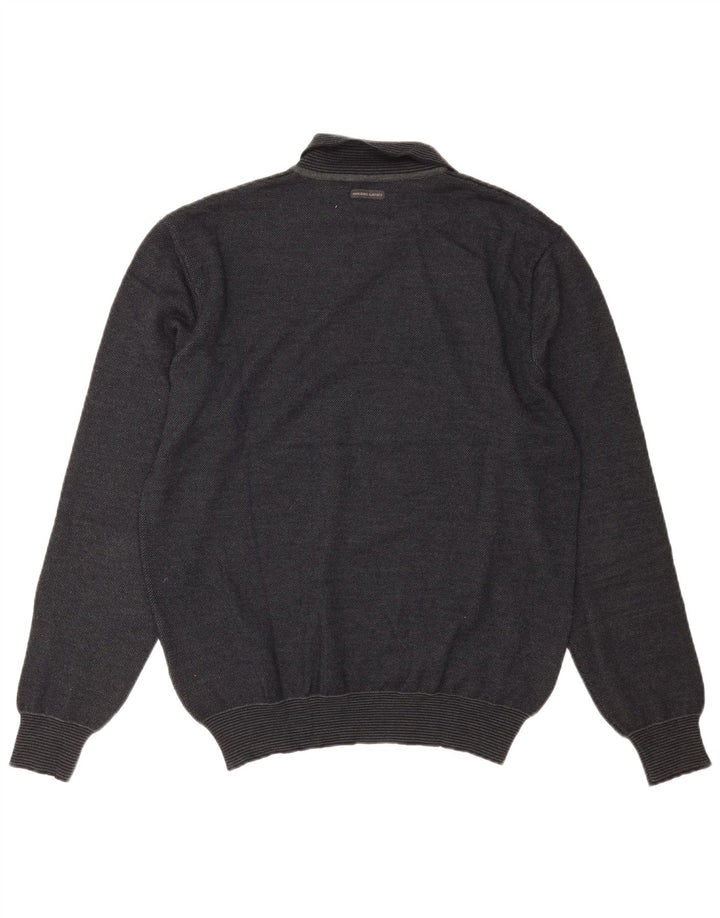 Marlboro Classics Herren-Pullover mit Rollkragen, groß, graue Wolle