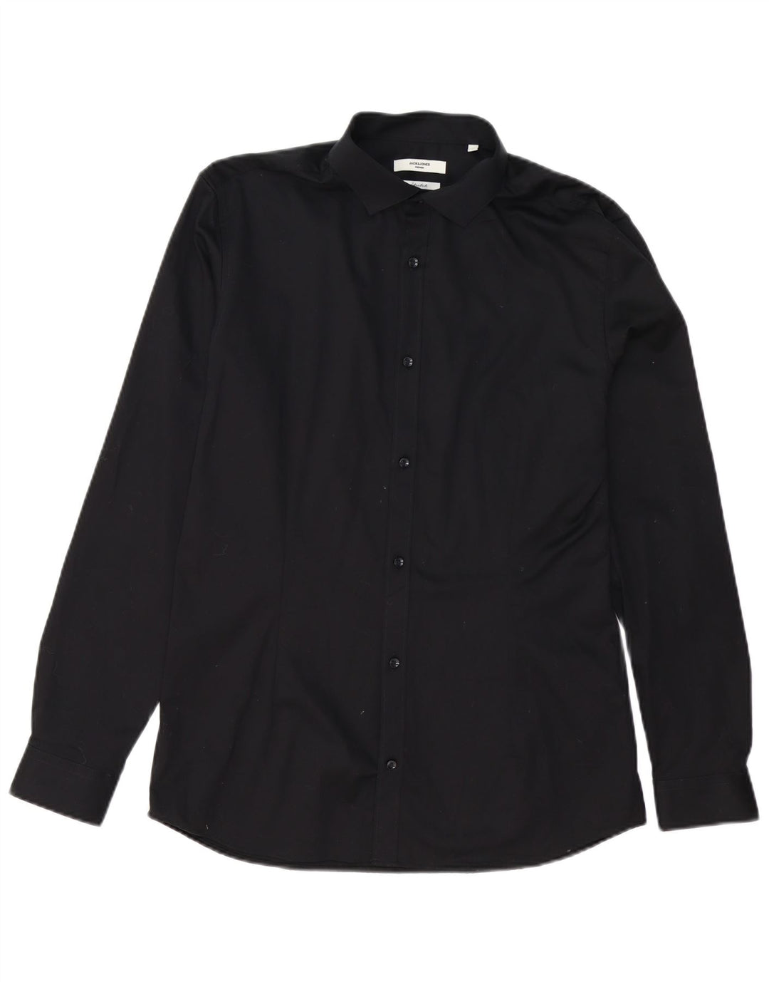Jack & Jones Mens Shirt Large Black Cotton