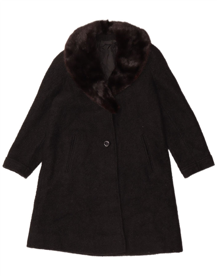 Prestige Damen Mantel IT 42 Medium Schwarz