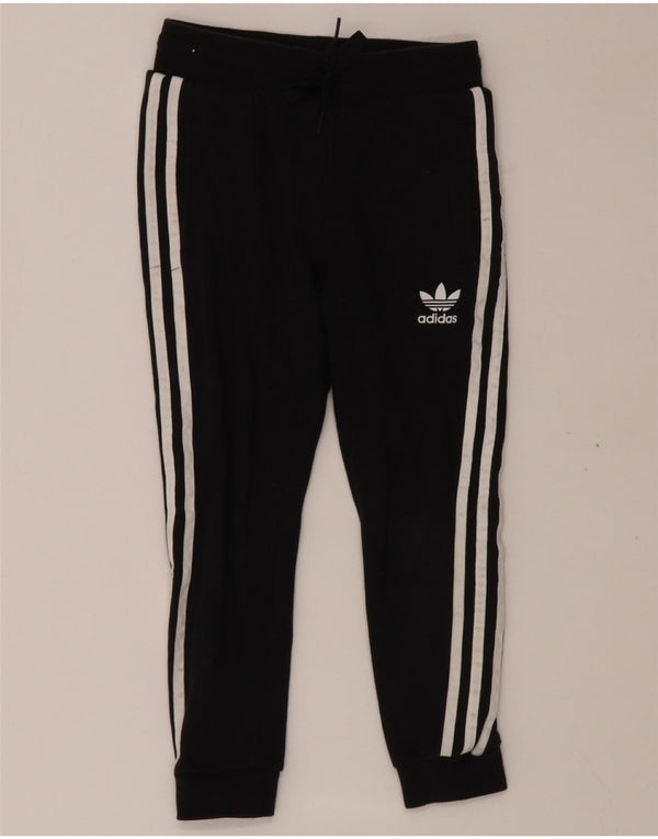 ADIDAS Jungen-Trainingshose, Jogginghose, 7–8 Jahre, schwarze Baumwolle