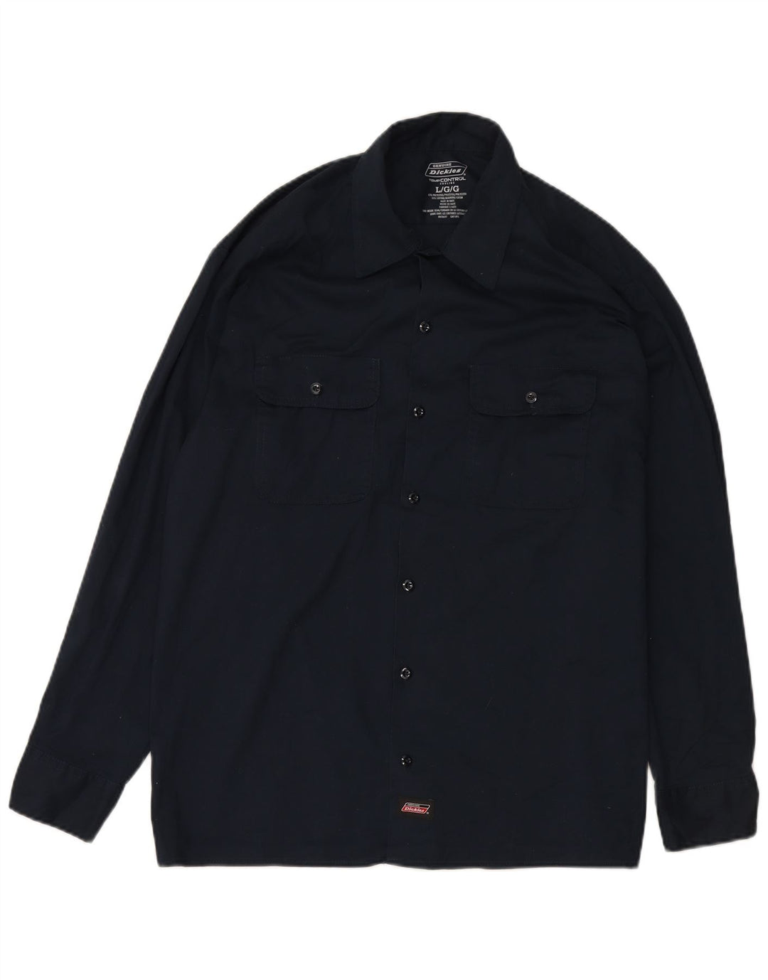 DICKIES Original-Hemd für Herren, groß, marineblau, Polyester