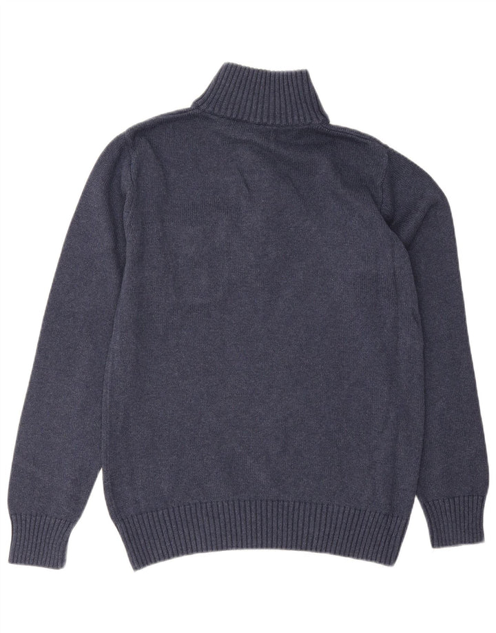 Gant Herren-Pullover mit Knopfkragen, mittelgroß, Marineblau