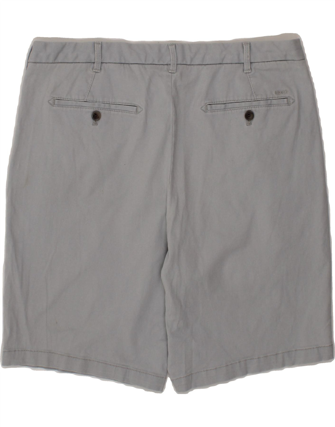 IZOD Mens Chino Shorts W38 XL Grey Cotton Vintage Izod and Second-Hand Izod from Messina Hembry 