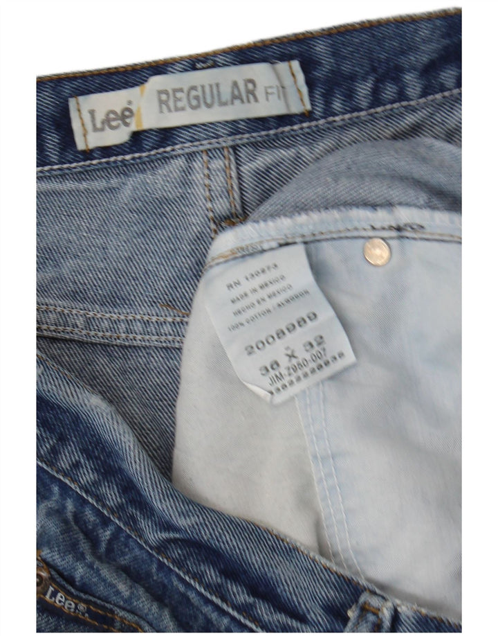 Lee Herren-Jeans mit normaler Passform, gerade Passform, W36, L32, blaue Baumwolle