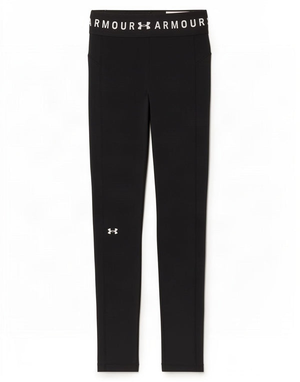 Under Armour Damen Heat Gear Graphic Leggings UK 8 Small Schwarz Polyester