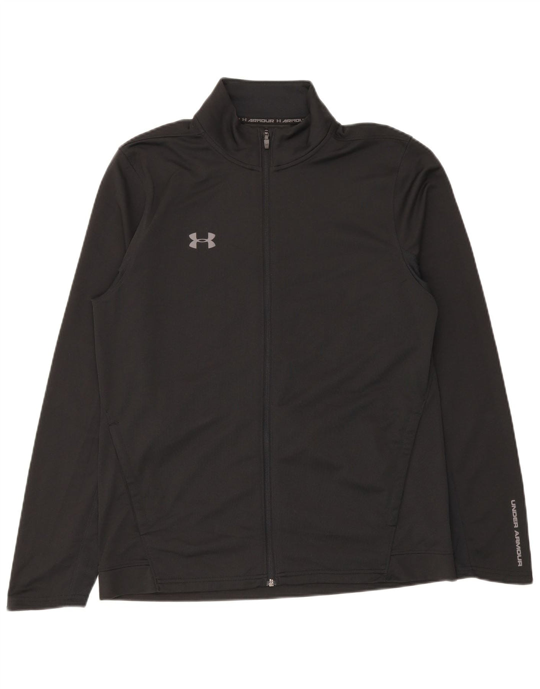 Under Armour Herren-Trainingsanzug-Top-Jacke, großes schwarzes Polyester