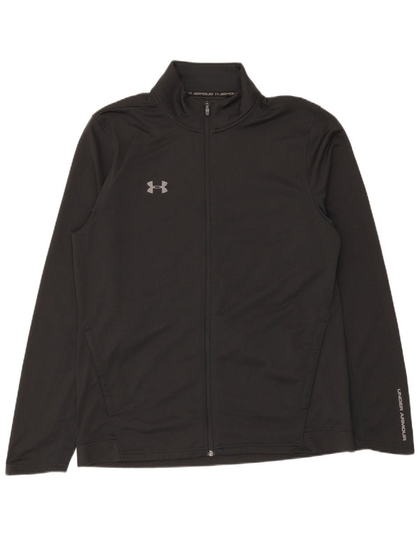 Under Armour Herren-Trainingsanzug-Top-Jacke, großes schwarzes Polyester