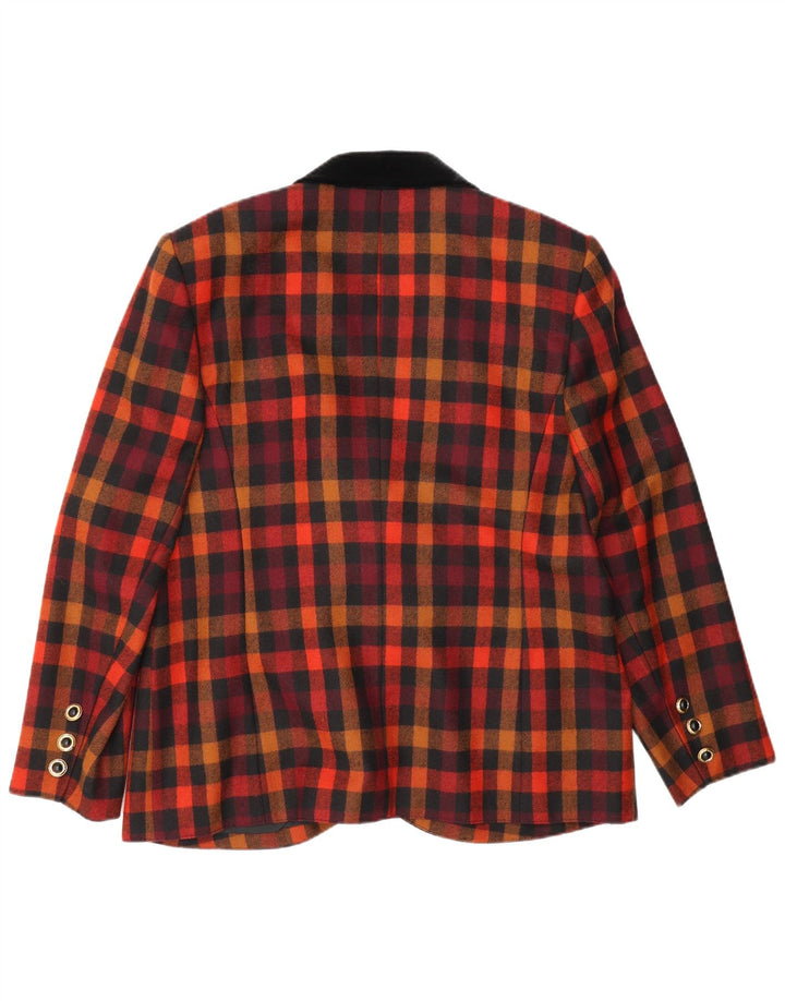 CLASSIC Damen-Blazer-Jacke, UK 16, groß, mehrfarbig, Gingham