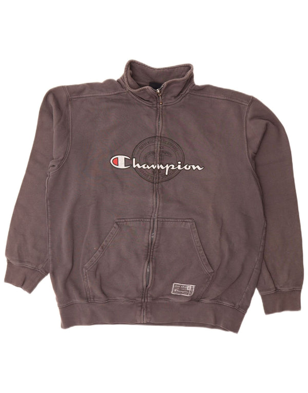 Champion Herren-Trainingsanzug mit grafischem Oberteil, 2XL, graue Baumwolle