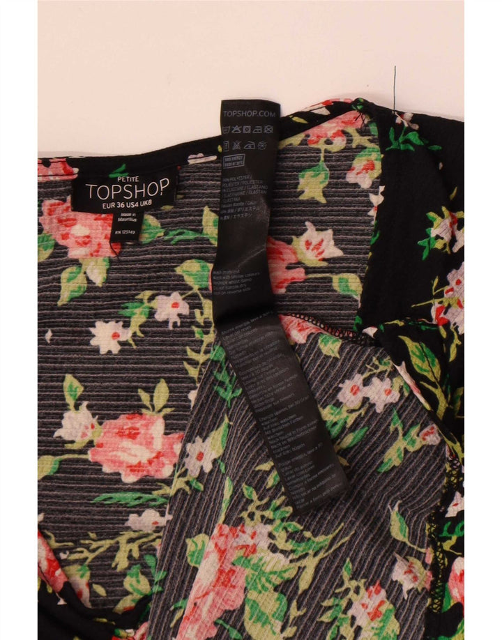 Topshop Damen-A-Linien-Kleid, Größe S, Größe S, Schwarz, Polyester