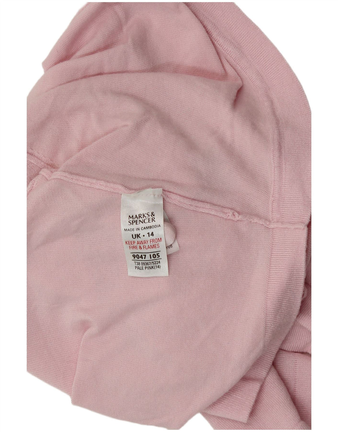 Marks & Spencer Damen Crop Short Sleeve Cardigan Sweater UK 14 Mittelrosa