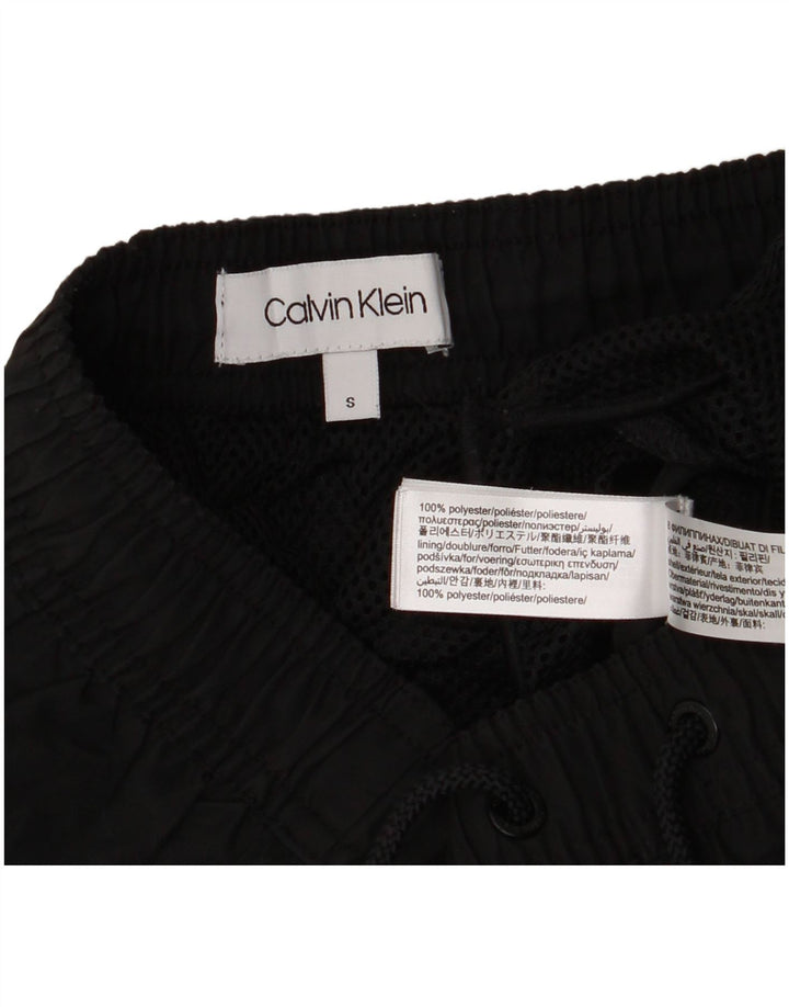 Calvin Klein Herren Badeshorts mit Grafik, Größe S, Schwarz, Polyester