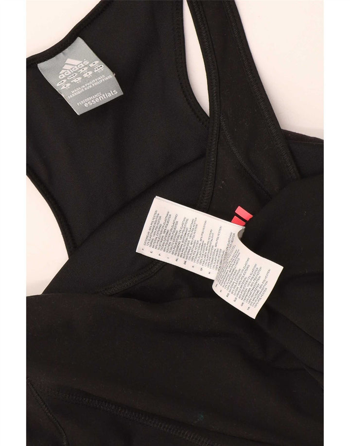 Adidas Damen Climalite Weste Top UK 10 Small Schwarz Polyester