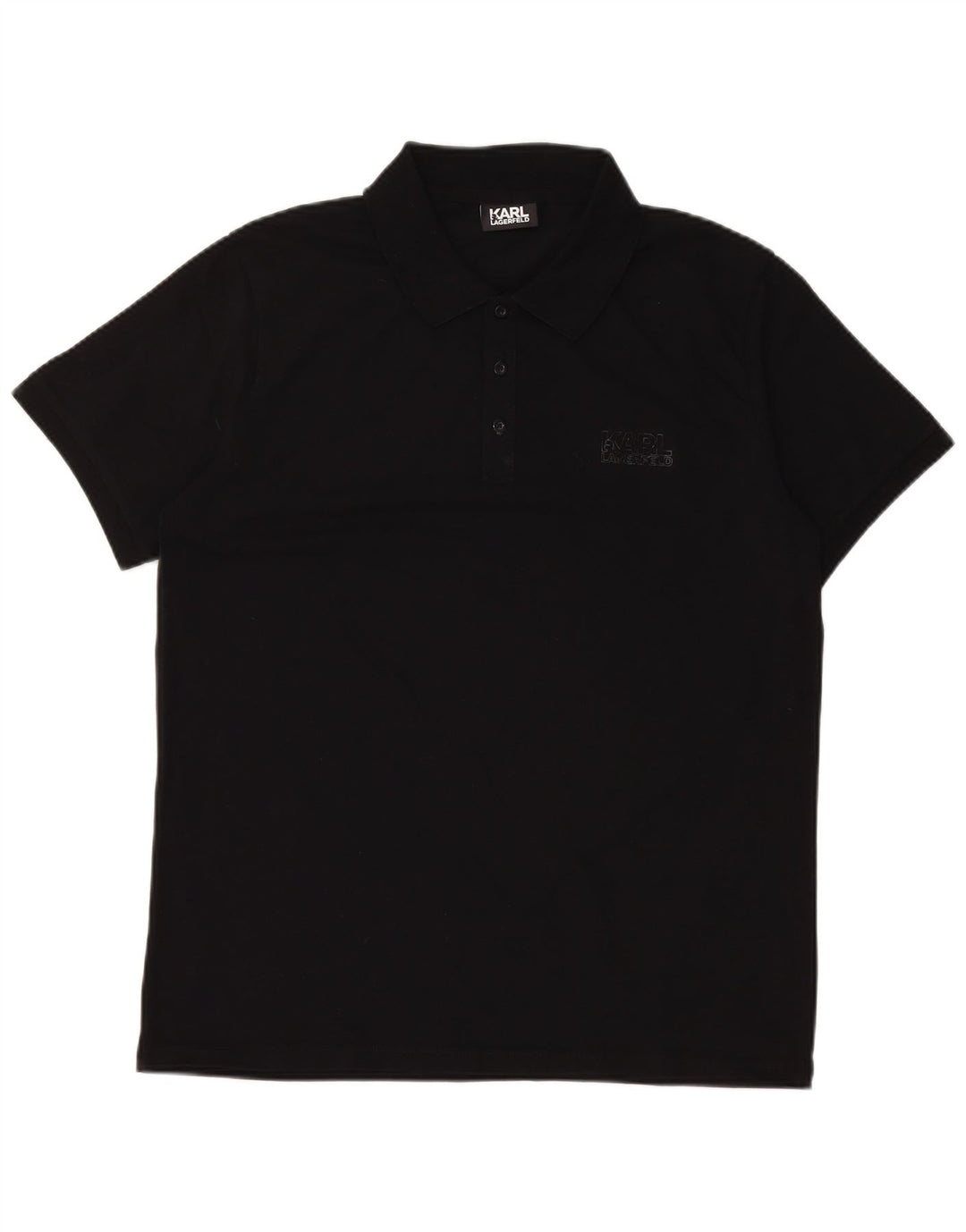 Karl Lagerfeld Herren Poloshirt Large Schwarz