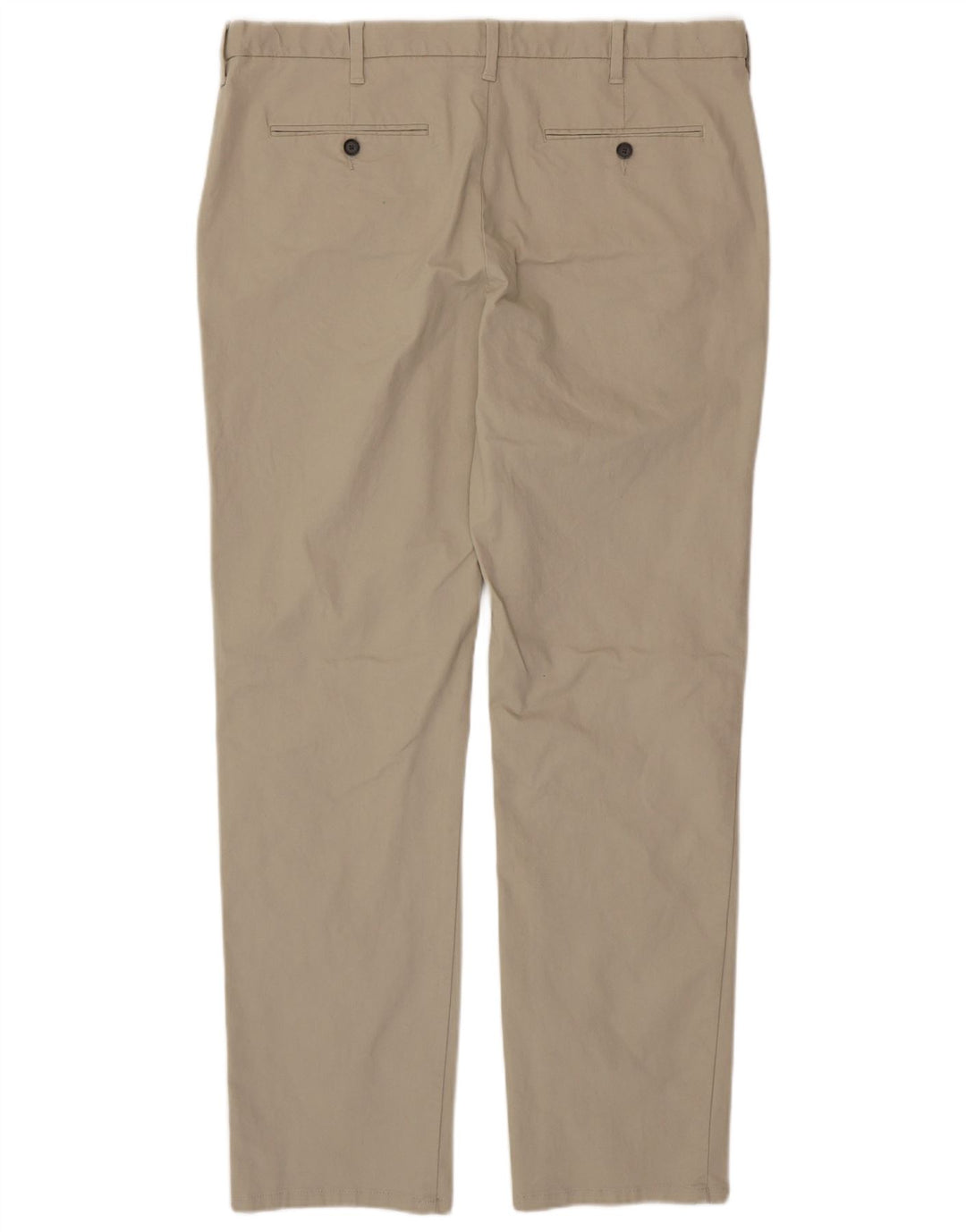 MARKS & SPENCER Herren gerade Chinohose W38 L33 Beige Baumwolle