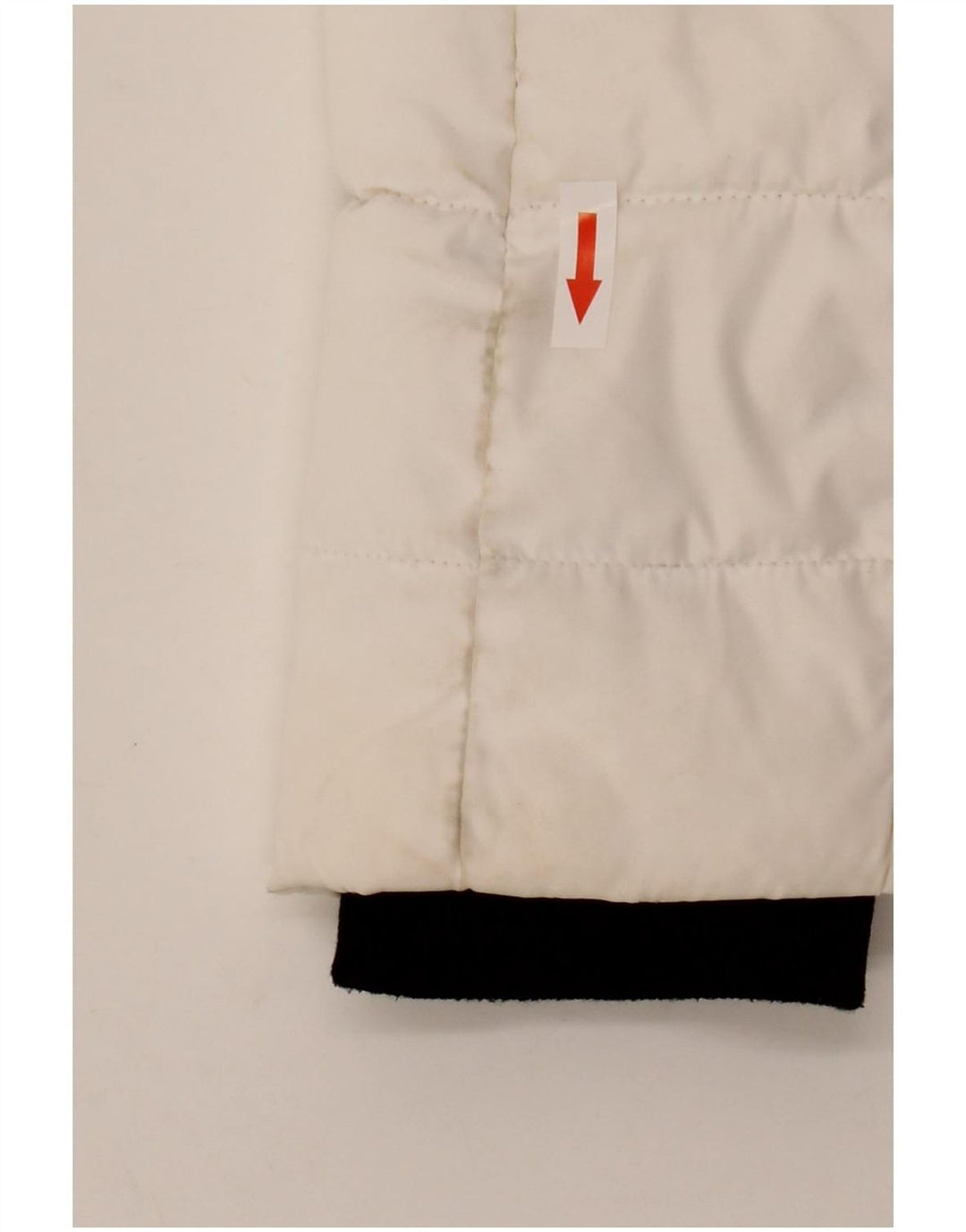 Superdry Wattierte Damenjacke mit Kapuze, UK 14, Größe L, Weiß, Polyester