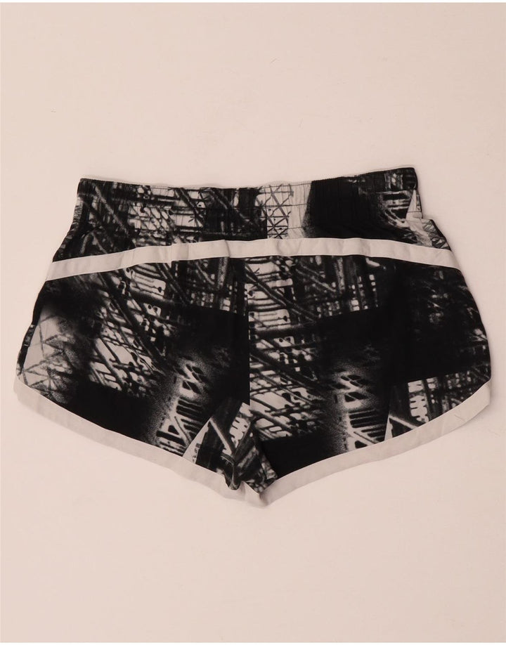 Gap Damen Sportshorts UK 14 Mittelschwarzes geometrisches Polyester