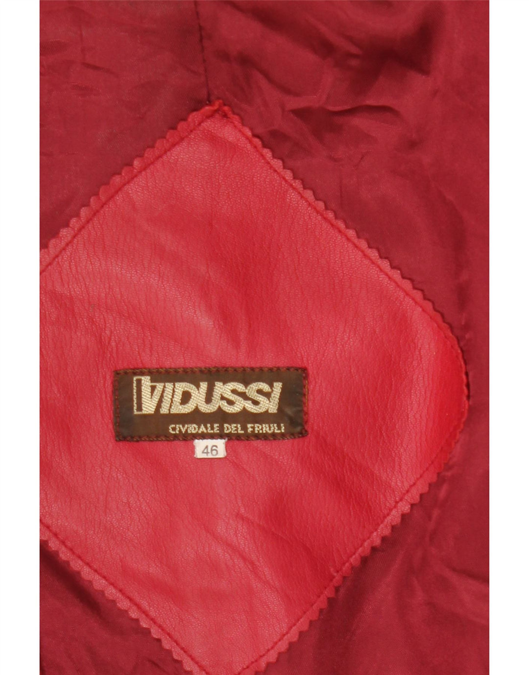 Vintage Damen Lederjacke IT 46 Large Rot