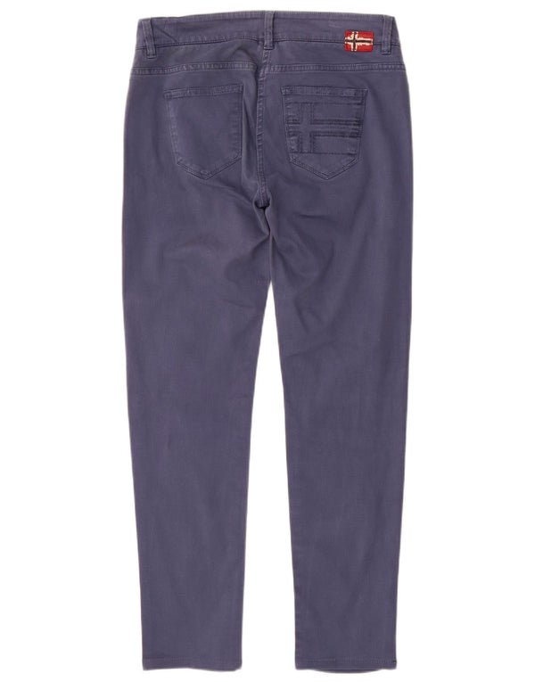 Napapijri Damen Slim Freizeithose IT 42 Medium W30 L29 Blau Baumwolle