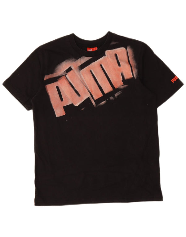Puma Jungen Graphic T-Shirt Top 13-14 Jahre Schwarz