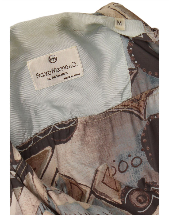 Vintage Herrenhemd Medium Mehrfarbig Geometrisch