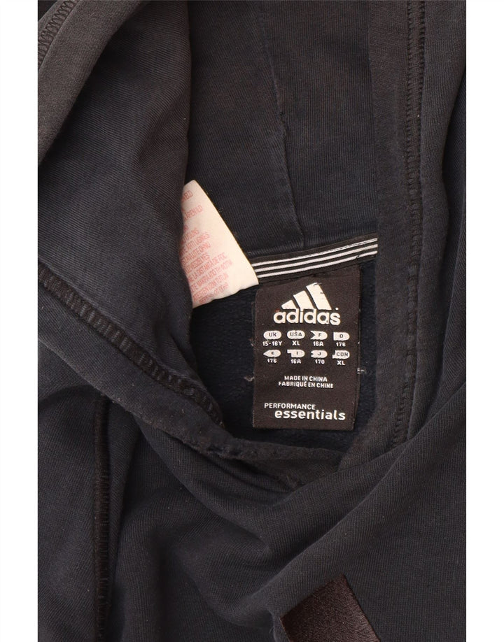 ADIDAS Kapuzenpullover mit Grafik für Jungen, 15–16 Jahre, Schwarz