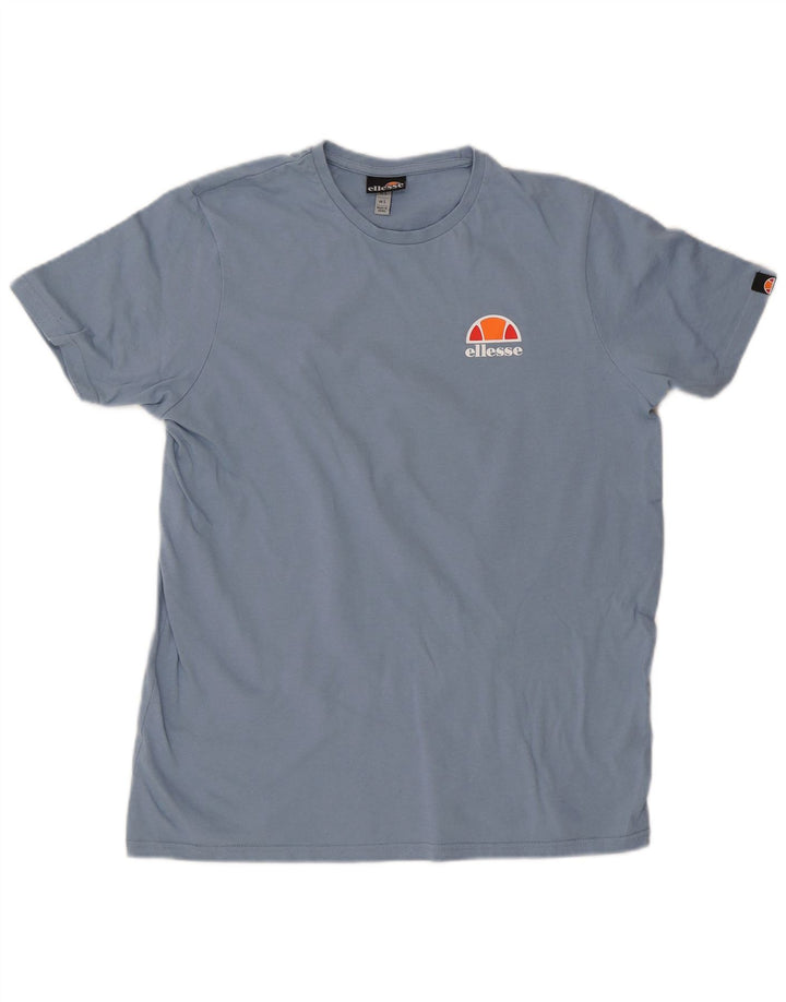 Ellesse Herren T-Shirt Top Large Blau Baumwolle