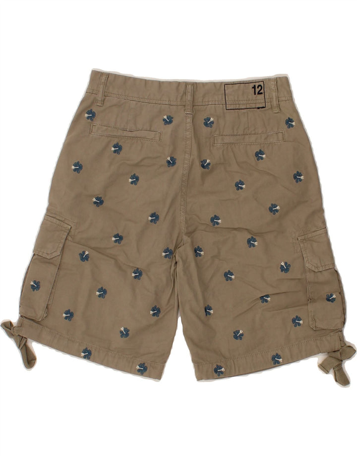 SUN68 Boys Cargo Shorts 11-12 Years W28 Beige Cotton Vintage Sun68 and Second-Hand Sun68 from Messina Hembry 