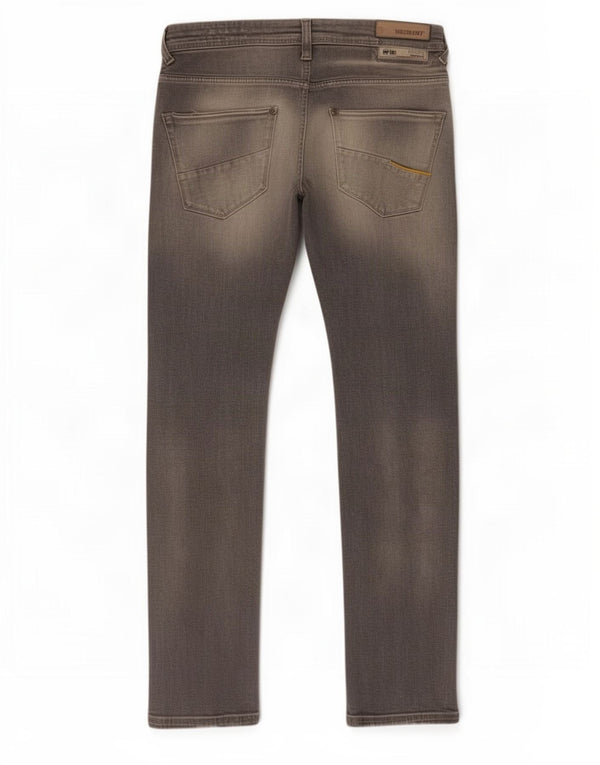 Meltin' Pot Womens Slim Jeans W34 L34 Grey Cotton