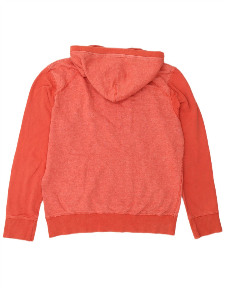 Jack & Jones Herren-Kapuzenpullover mit grafischem Knopfkragen, Mittelrotes Polyester