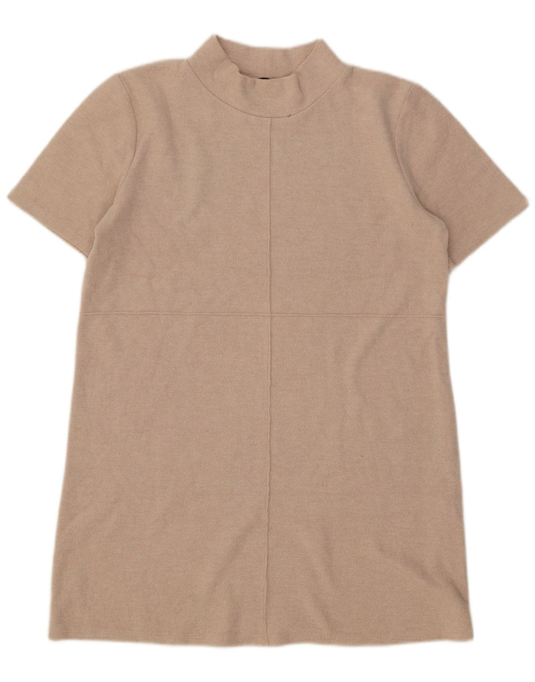 Zara Damen Etuikleid UK 16 Large Beige Baumwolle