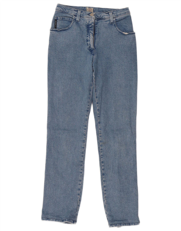 Armani Damen Straight Jeans W27 L27 Blau