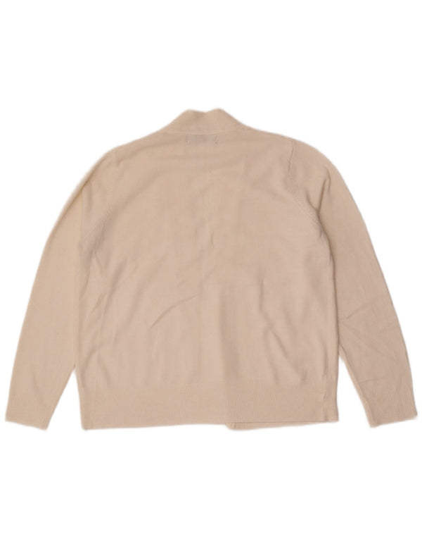 Marks & Spencer Offener Damen-Cardigan-Pullover UK 14 Mittelweiß