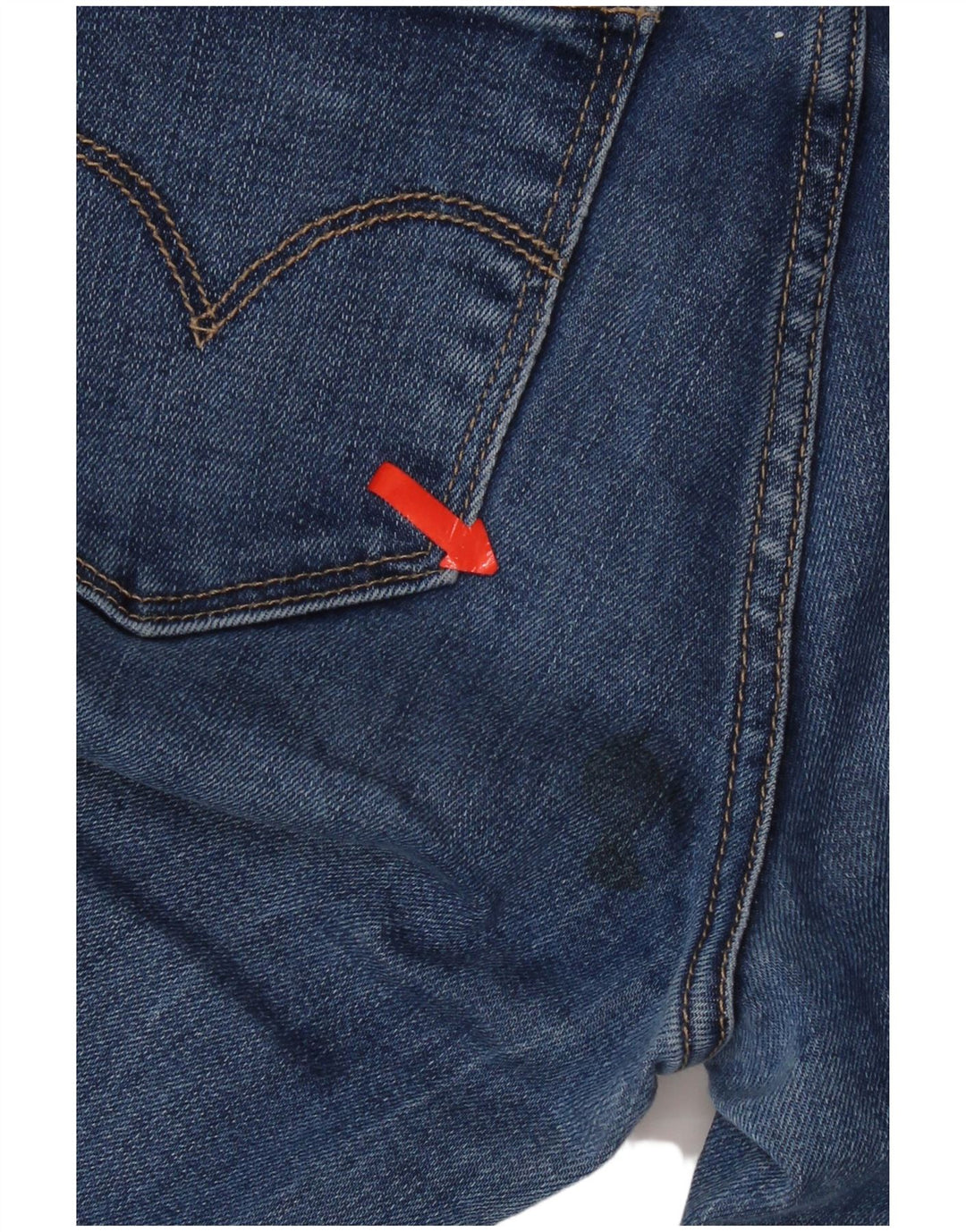 Levi's Damen 711 Skinny Jeans W26 L30 Blaues Lyocell