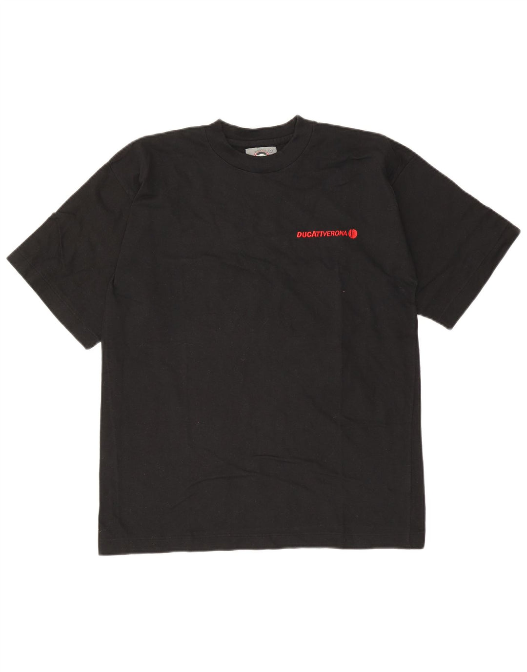 Ducati Herren-T-Shirt mit Grafik, mittlere schwarze Baumwolle