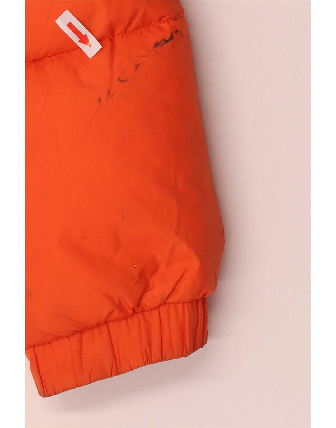 Sergio Tacchini Wattierte Herrenjacke mit Kapuze, UK 36, Small, Orange, Polyamid