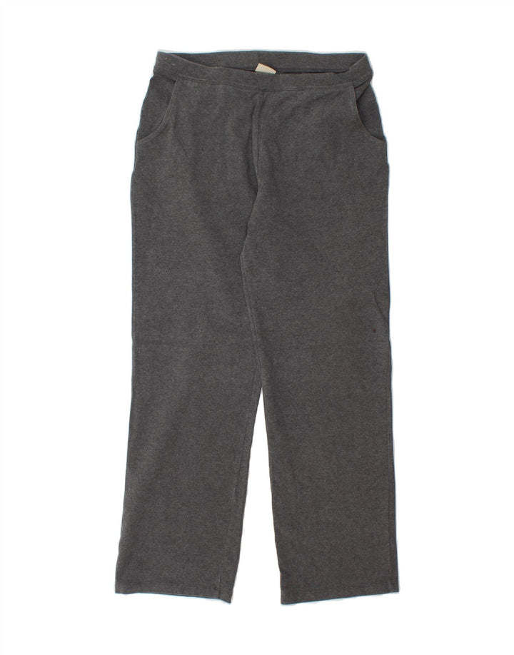 L.L.BEAN Womens Tracksuit Trousers UK 10 Small  Grey Cotton Vintage L.L.Bean and Second-Hand L.L.Bean from Messina Hembry 