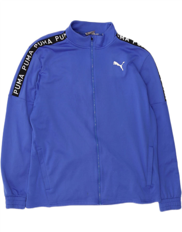 PUMA Herren Graphic Trainingsanzug Top Jacke XL Blau Polyester