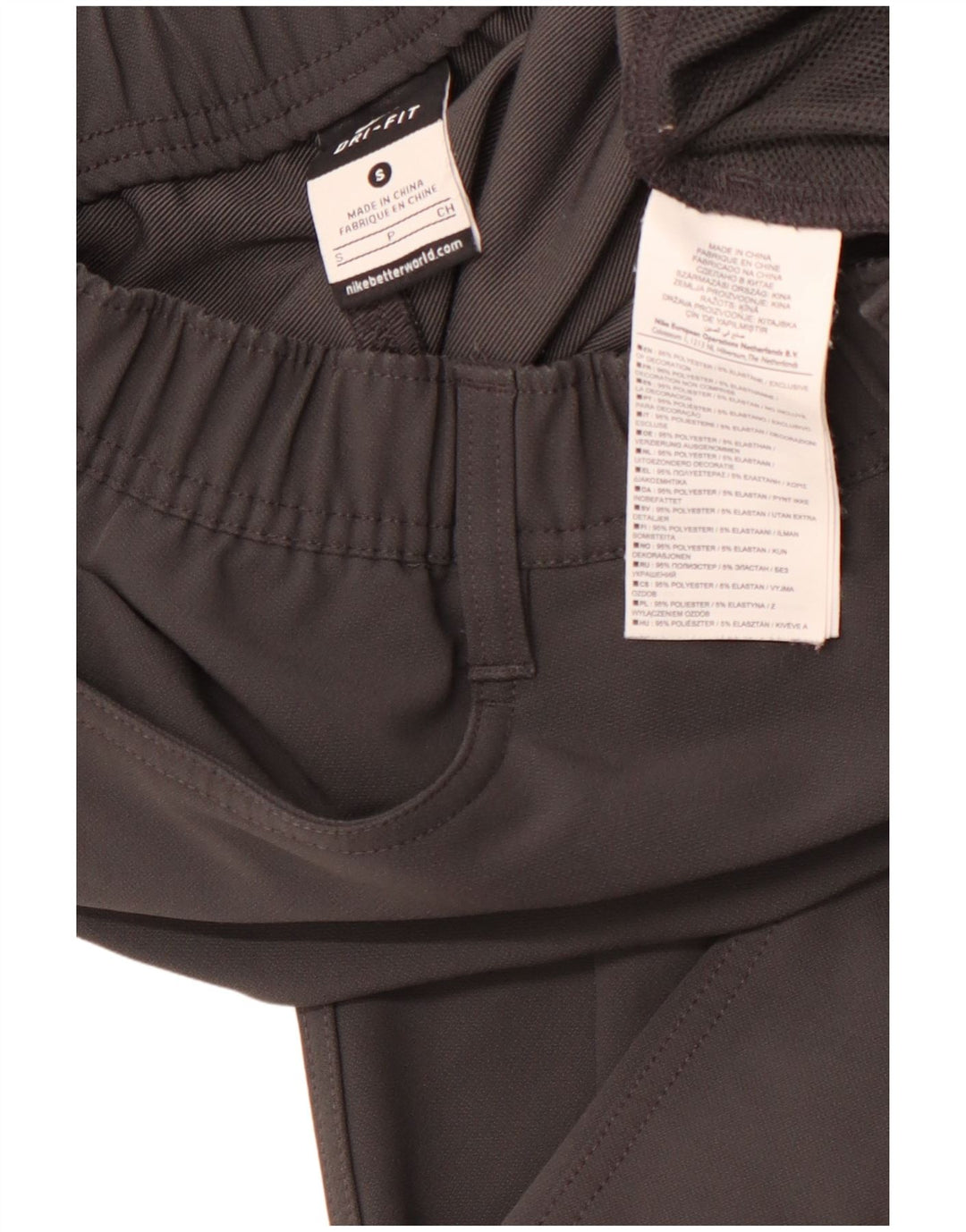 NIKE Herren-Dri-Fit-Straight-Freizeithose, Größe S, W27, L31, Grau, Polyester